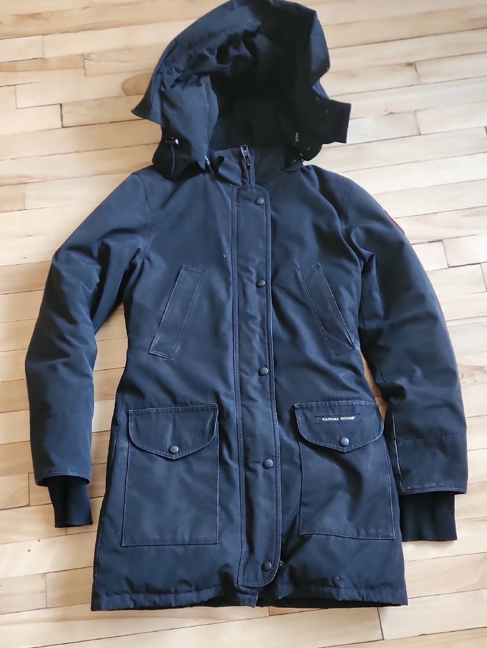 Canada Goose Black Hooded Utility Parka